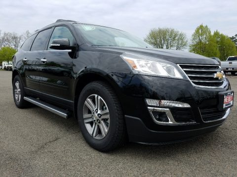 Mosaic Black Metallic Chevrolet Traverse LT AWD.  Click to enlarge.