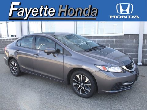 Modern Steel Metallic Honda Civic EX Sedan.  Click to enlarge.