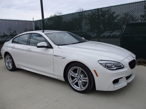 Alpine White BMW 6 Series 640i xDrive Gran Coupe.  Click to enlarge.