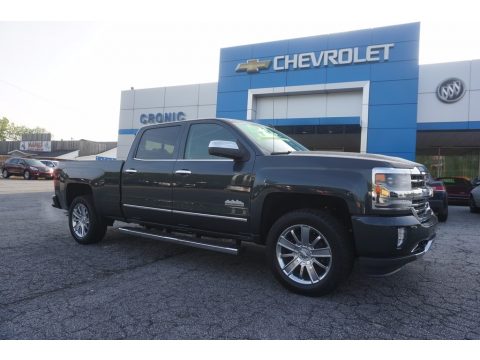 Graphite Metallic Chevrolet Silverado 1500 High Country Crew Cab 4x4.  Click to enlarge.