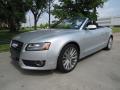 Front 3/4 View of 2011 Audi A5 2.0T quattro Convertible #10