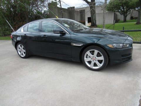 British Racing Green Jaguar XE 25t Premium.  Click to enlarge.