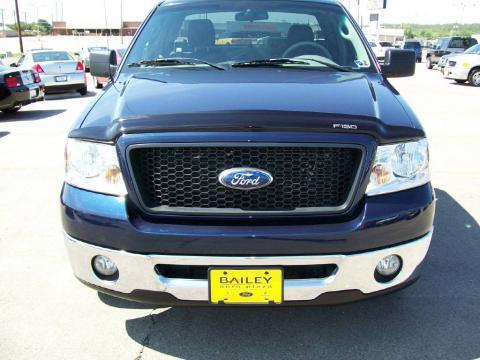 True Blue Metallic Ford F150 XLT Regular Cab.  Click to enlarge.