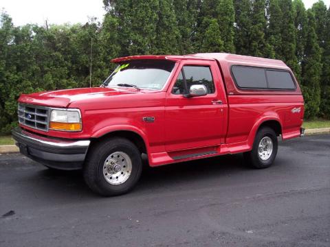 Ultra Red Ford F150 XLT Regular Cab 4x4.  Click to enlarge.