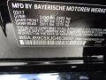 BMW Color Code 475 Black Sapphire Metallic #19