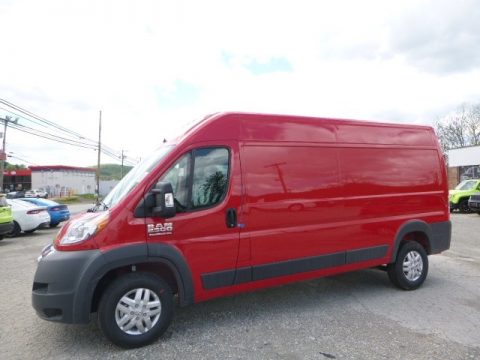 Flame Red Ram ProMaster 2500 High Roof Cargo Van.  Click to enlarge.