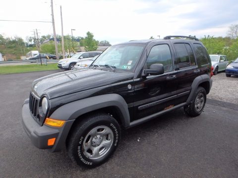 Black Clearcoat Jeep Liberty Sport 4x4.  Click to enlarge.