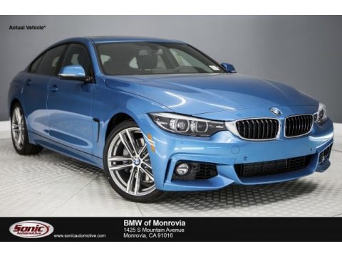 Snapper Rocks Blue Metallic BMW 4 Series 440i Gran Coupe.  Click to enlarge.