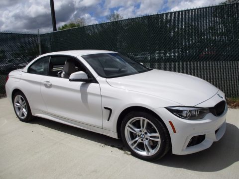 Alpine White BMW 4 Series 440i xDrive Convertible.  Click to enlarge.