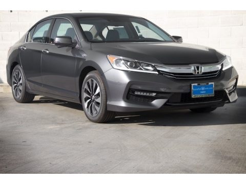 Modern Steel Metallic Honda Accord Hybrid EX-L Sedan.  Click to enlarge.
