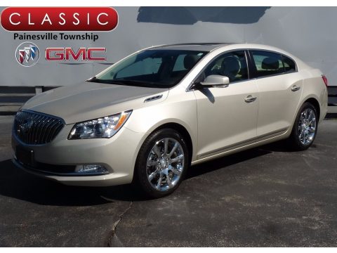 Champagne Silver Metallic Buick LaCrosse Leather.  Click to enlarge.