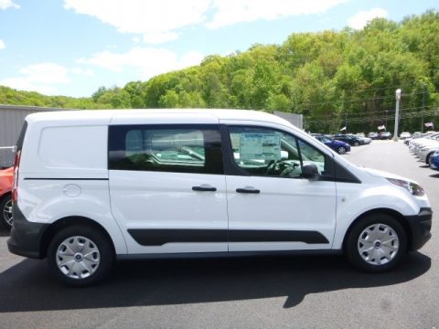 Frozen White Ford Transit Connect XL Van.  Click to enlarge.