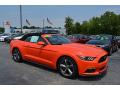 Front 3/4 View of 2016 Ford Mustang V6 Convertible #1