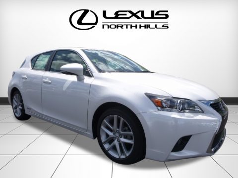 Eminent White Pearl Lexus CT 200h Hybrid.  Click to enlarge.