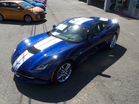 Admiral Blue Chevrolet Corvette Stingray Coupe.  Click to enlarge.