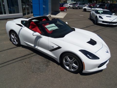 Arctic White Chevrolet Corvette Stingray Coupe.  Click to enlarge.