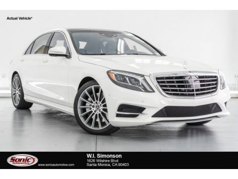 designo Diamond White Metallic Mercedes-Benz S 550 Sedan.  Click to enlarge.