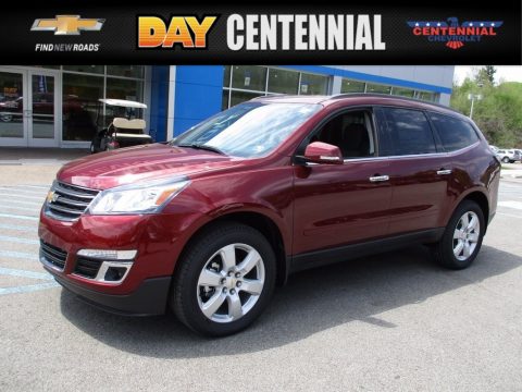Siren Red Tintcoat Chevrolet Traverse LT AWD.  Click to enlarge.
