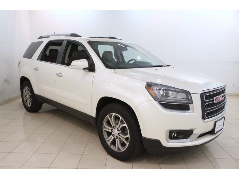 White Diamond Tricoat GMC Acadia SLT AWD.  Click to enlarge.