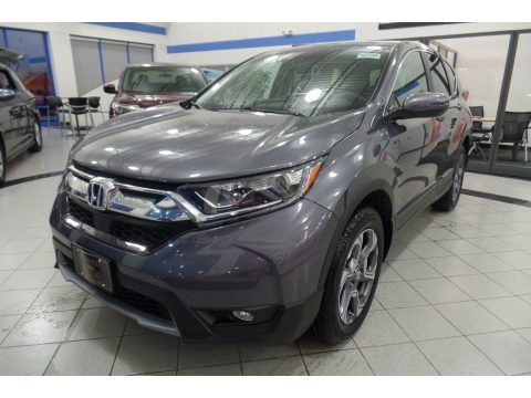 Modern Steel Metallic Honda CR-V EX-L AWD.  Click to enlarge.
