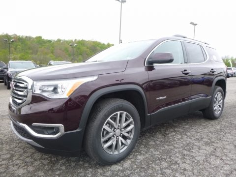 Black Cherry Metallic GMC Acadia SLE AWD.  Click to enlarge.