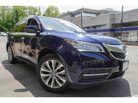 Fathom Blue Pearl Acura MDX SH-AWD Technology.  Click to enlarge.