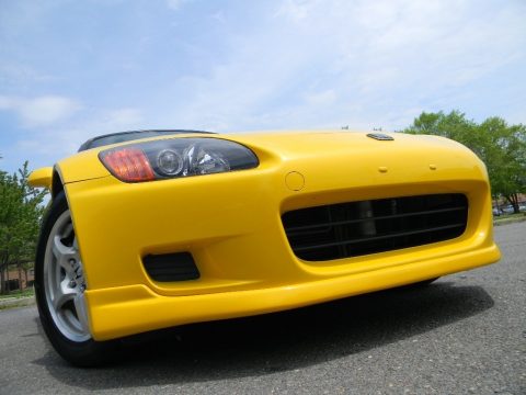 Spa Yellow Honda S2000 Roadster.  Click to enlarge.