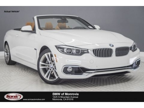 Alpine White BMW 4 Series 440i Convertible.  Click to enlarge.