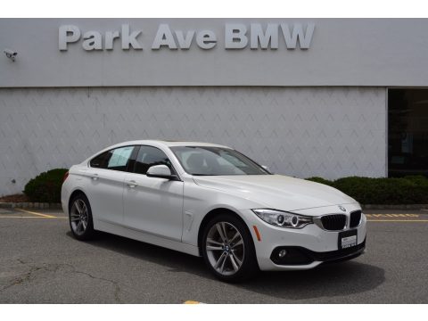 Alpine White BMW 4 Series 430i xDrive Gran Coupe.  Click to enlarge.