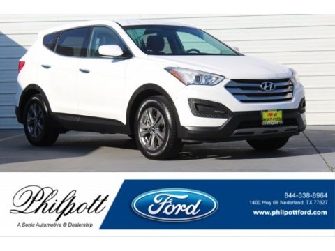 Frost White Pearl Hyundai Santa Fe Sport .  Click to enlarge.