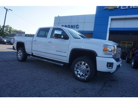 Summit White GMC Sierra 2500HD Denali Crew Cab 4x4.  Click to enlarge.