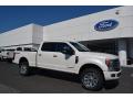 Front 3/4 View of 2017 Ford F250 Super Duty Platinum Crew Cab 4x4 #1