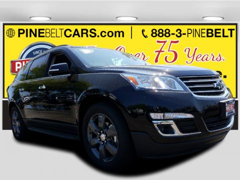 Mosaic Black Metallic Chevrolet Traverse LT AWD.  Click to enlarge.
