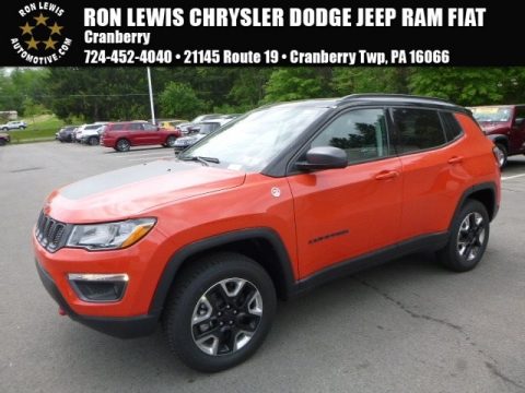 Spitfire Orange Jeep Compass Trailhawk 4x4.  Click to enlarge.