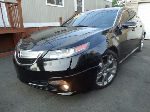 Crystal Black Pearl Acura TL 3.7 SH-AWD Advance.  Click to enlarge.