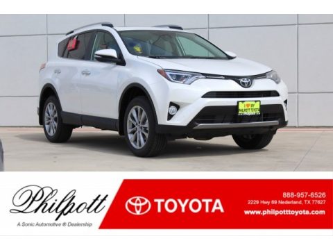 Blizzard Pearl White Toyota RAV4 Limited.  Click to enlarge.