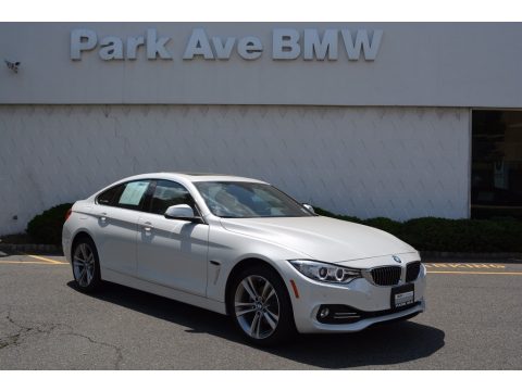 Mineral White Metallic BMW 4 Series 430i xDrive Gran Coupe.  Click to enlarge.