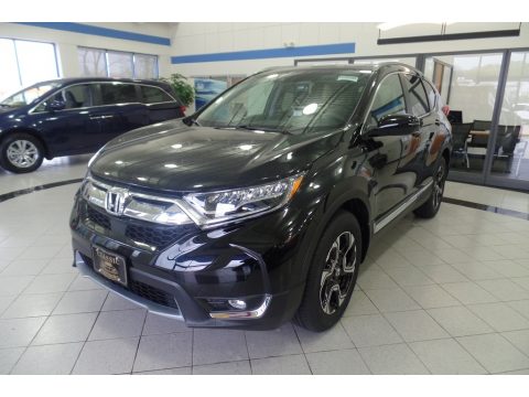 Crystal Black Pearl Honda CR-V Touring AWD.  Click to enlarge.