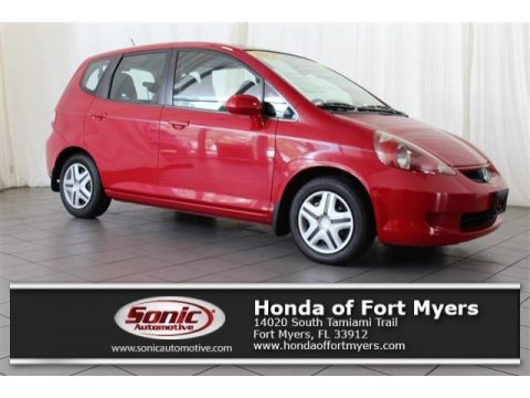 Milano Red Honda Fit Hatchback.  Click to enlarge.