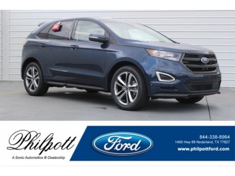Blue Jeans Metallic Ford Edge Sport AWD.  Click to enlarge.
