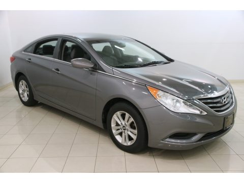 Harbor Gray Metallic Hyundai Sonata GLS.  Click to enlarge.