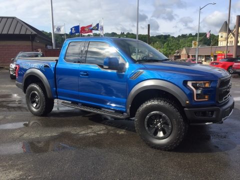 Lightning Blue Ford F150 SVT Raptor SuperCab 4x4.  Click to enlarge.