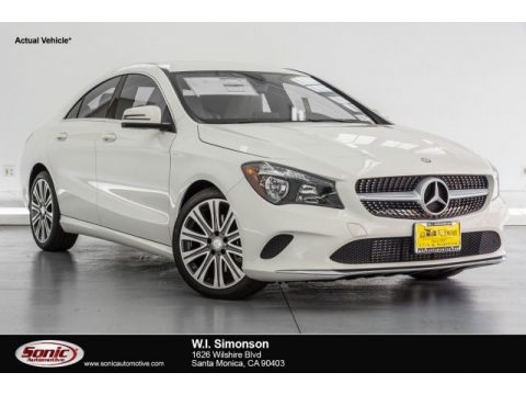 Cirrus White Mercedes-Benz CLA 250 Coupe.  Click to enlarge.