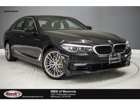Jet Black BMW 5 Series 530i Sedan.  Click to enlarge.