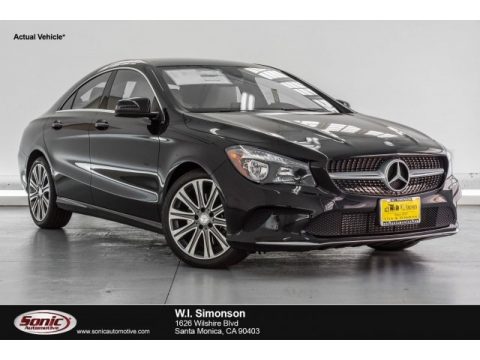 Night Black Mercedes-Benz CLA 250 Coupe.  Click to enlarge.