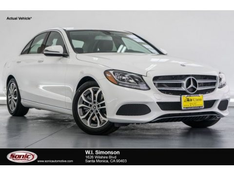 Polar White Mercedes-Benz C 300 Sedan.  Click to enlarge.