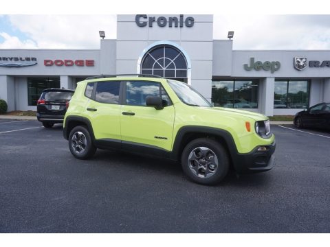 Hypergreen Jeep Renegade Sport.  Click to enlarge.