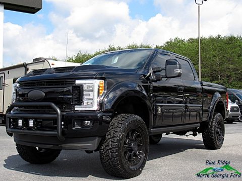 Shadow Black Ford F250 Super Duty Lariat Crew Cab 4x4.  Click to enlarge.