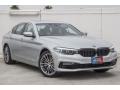 Front 3/4 View of 2018 BMW 5 Series 530e iPerfomance Sedan #12