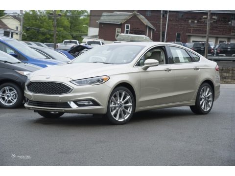 White Gold Ford Fusion Platinum AWD.  Click to enlarge.